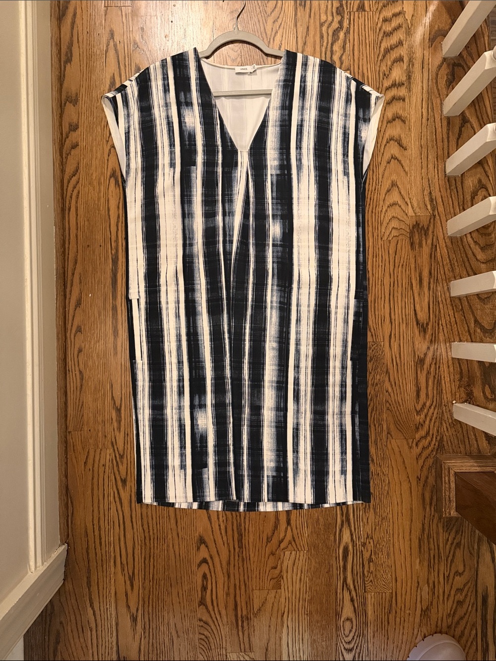 Vince White and Navy Dress